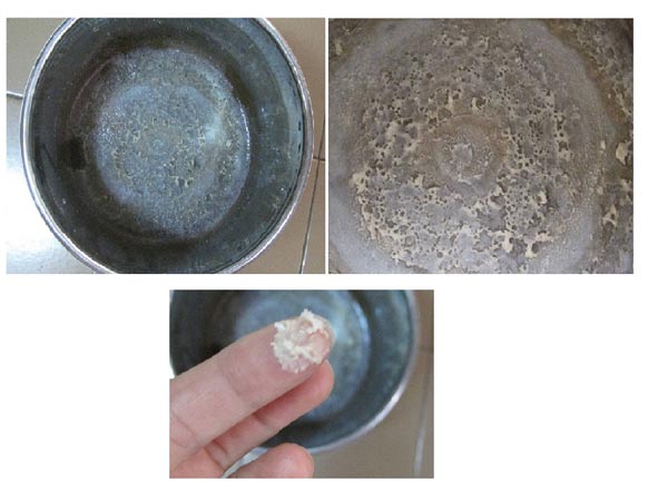 ostanki vode po destilaciji